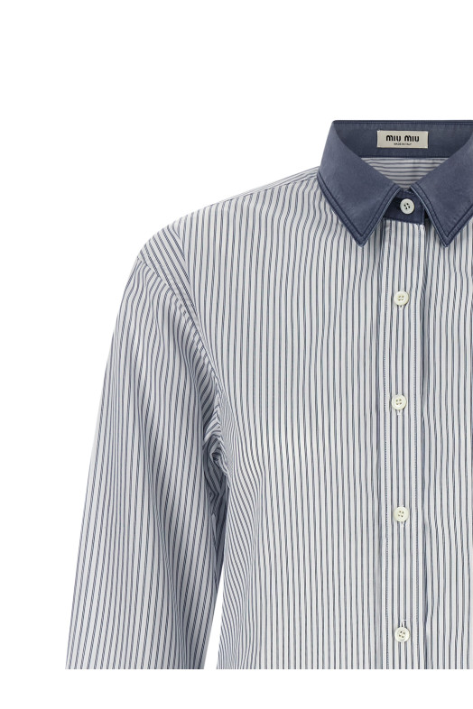 Shirt with contrast collar Multicolor