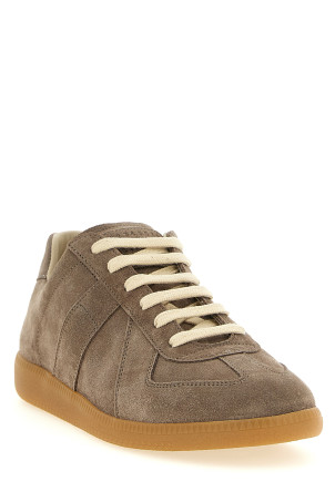 'Replica' suede sneakers Beige