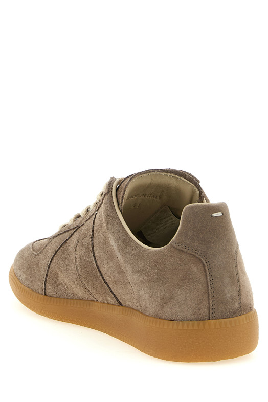 'Replica' suede sneakers Beige