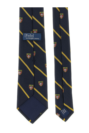 Клубний краватку в смужку, синя POLO RALPH LAUREN 712883562001