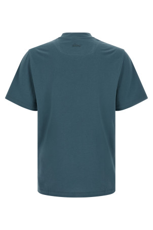 Logo embroidery t-shirt Blue