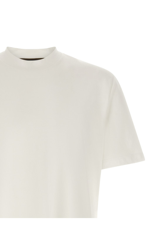 Футболка с вышитым логотипом, белая BRIONI UJWI0LOE6019000