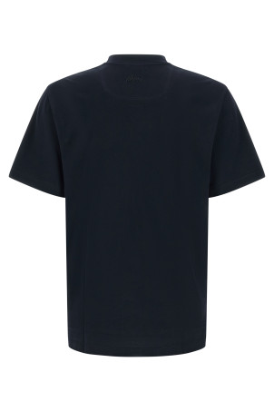 Logo embroidery t-shirt Blue
