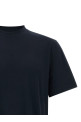 Футболка с вышитым логотипом, синяя BRIONI UJWI0LOE6014100