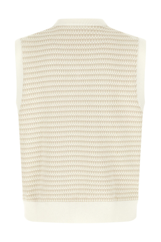 Вязаный жилет, бежевый LACOSTE AH8577WL6