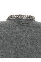 Jewel collar cardigan Gray
