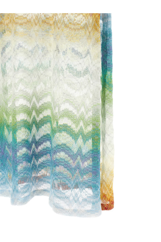 Платье из вискозы с ламе и теневыми эффектами, многоцветное MISSONI MC26SQ02BR014HSM9X1