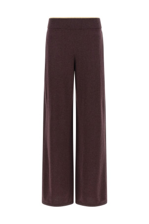 Mélange knit pants Purple