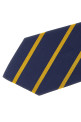 Striped Club tie Blue