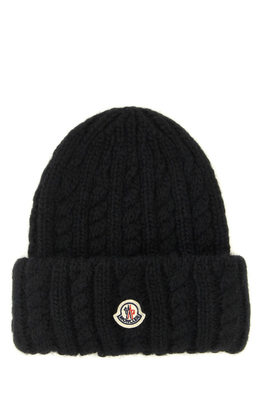Вязаная шапка-бейсболка, чёрная MONCLER L20933B00031N0403999