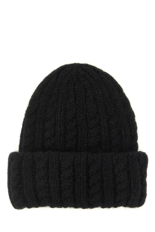 Вязаная шапка-бейсболка, чёрная MONCLER L20933B00031N0403999