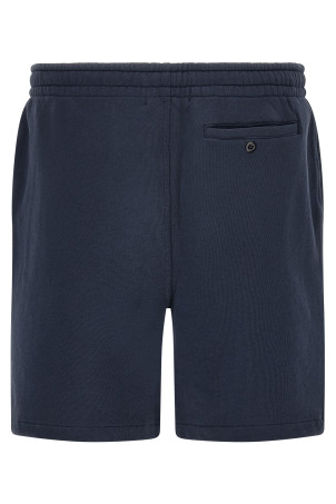 Cotton terry bermuda shorts Blue