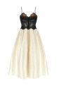 Dress with bodice Black-grey