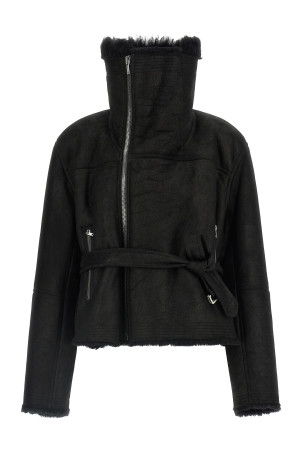 'Cropped Flight' jacket Black