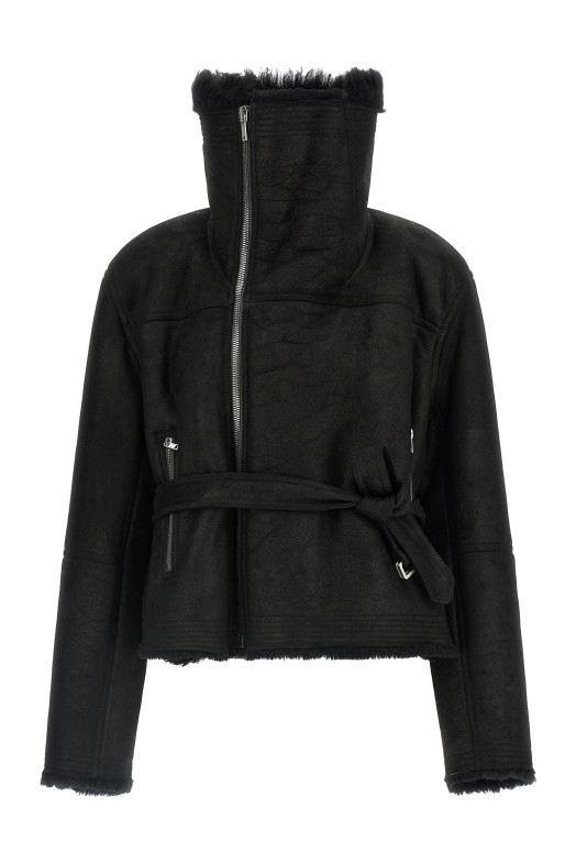 'Cropped Flight' jacket Black