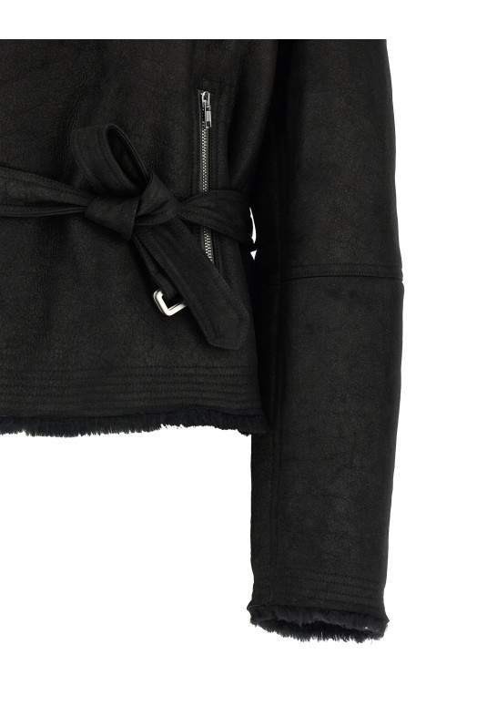 'Cropped Flight' jacket Black