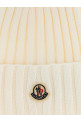 Pompon wool beanie White