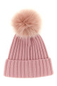 Pompon wool beanie Pink