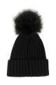 Шерстяная шапка с помпоном, чёрная MONCLER L20933B00039M1131999