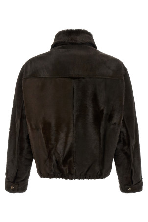 Pony hair jacket Brown