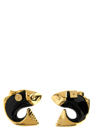 'Les Boucles Poisson' earrings  Black