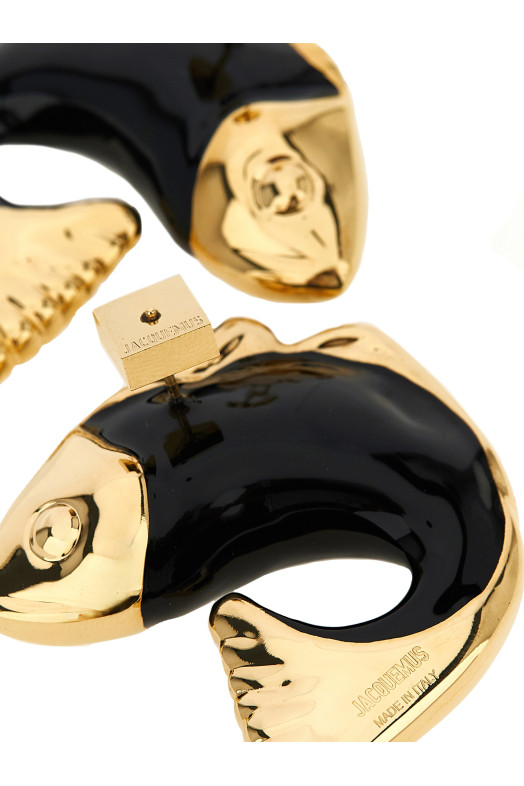 'Les Boucles Poisson' earrings  Black