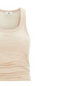 Logo embroidery dress Beige