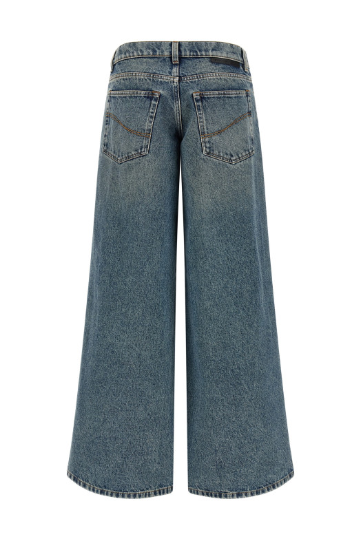 Джинсы на шнурках, синие STELLA MCCARTNEY 6D04563SQH474152