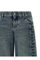 Джинсы на шнурках, синие STELLA MCCARTNEY 6D04563SQH474152