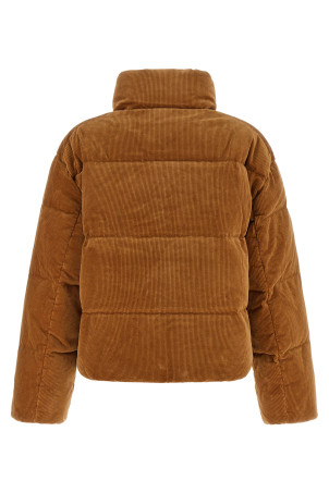 Corduroy down jacket Brown