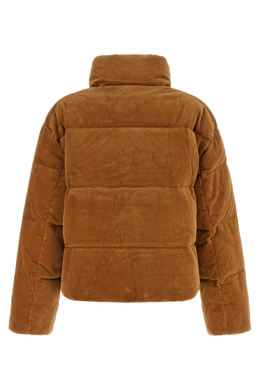 Corduroy down jacket Brown