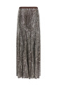 Sequin and pearl skirt Brown