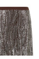 Sequin and pearl skirt Brown