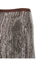 Sequin and pearl skirt Brown