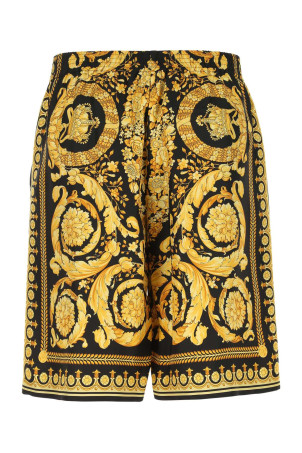 Printed silk bermuda shorts VERSACE (10024761A03044)