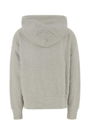 Melange grey cotton oversize sweatshirt PRADA (134734SOOO6103)