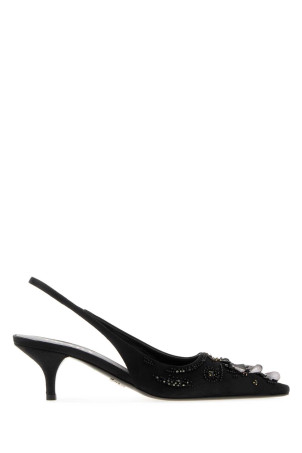 Black satin pumps Black PRADA (1I640OF0553F7I)