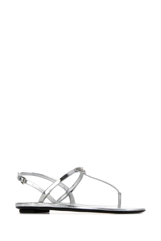 Silver leather thong sandals PRADA (1Y395OF0053AU1)