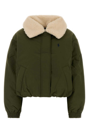 Olive green polyester down jacket POLO RALPH LAUREN (211A97141)