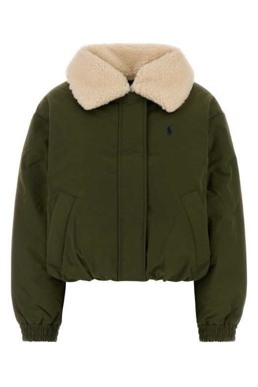 Olive green polyester down jacket POLO RALPH LAUREN (211A97141)