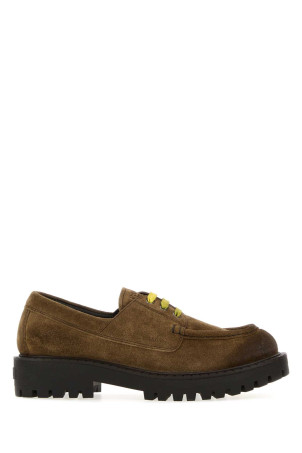 Brown suede loafers PRADA (2EE416FG0010B2)