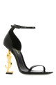 Black leather Opyum 110 sandals Black SAINT LAURENT (5576621TV1A)