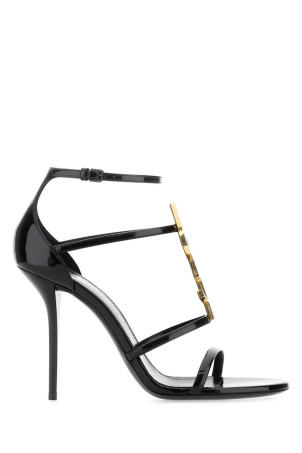 Black leather Cassandra sandals Black SAINT LAURENT (6301091TVKK)