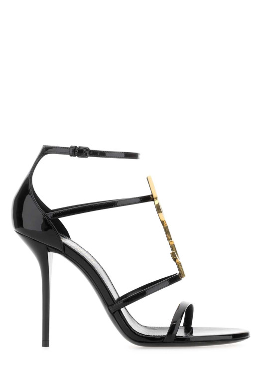 Black leather Cassandra sandals Black SAINT LAURENT (6301091TVKK)
