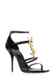 Black leather Cassandra sandals Black SAINT LAURENT (6301091TVKK)