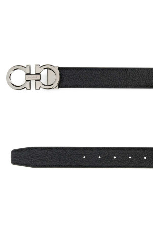 Black leather reversibile belt SALVATORE FERRAGAMO (679710687611)