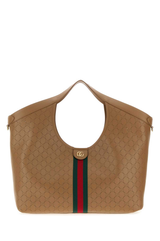 Camel leather large Gucci Giglio shopping bag GUCCI (853971AAG3K)