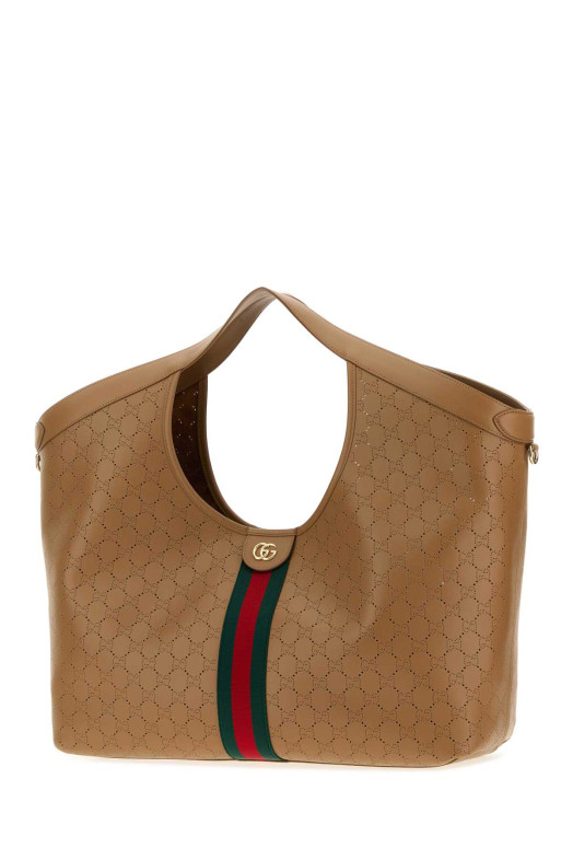 Camel leather large Gucci Giglio shopping bag GUCCI (853971AAG3K)