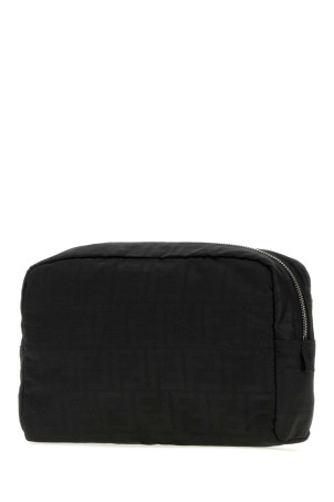 Embroidered fabric medium beauty case Black FENDI (8N0220B1J2)