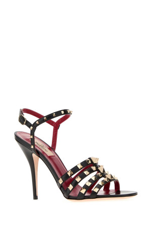 Black leather Rockstud sandals Black VALENTINO GARAVANI (9W2S0PV5JDW)